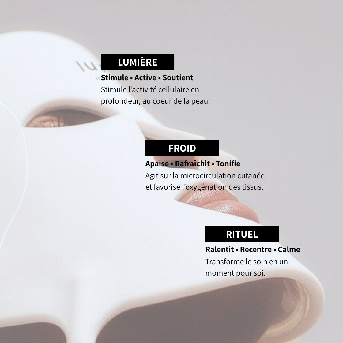 Soin lumière visage